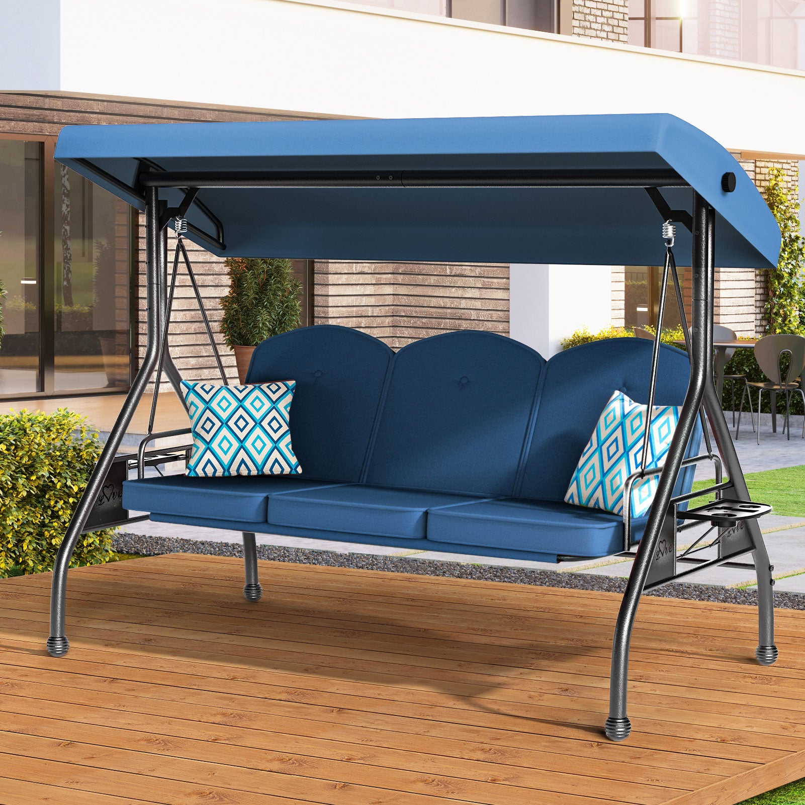 Blue_Porch_swing_chair_with_ca