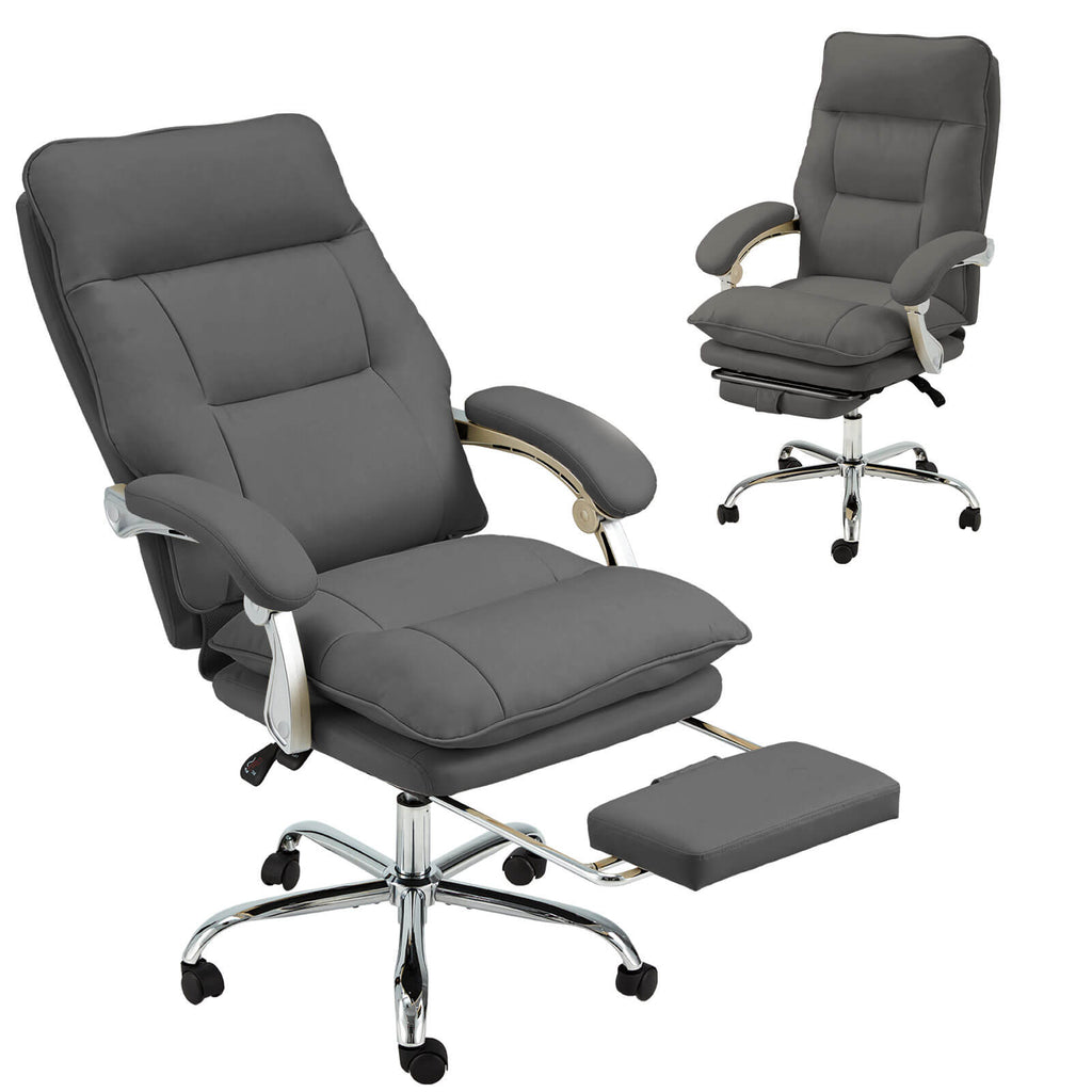 Gray_leather_office_chair_with_footrest_Size