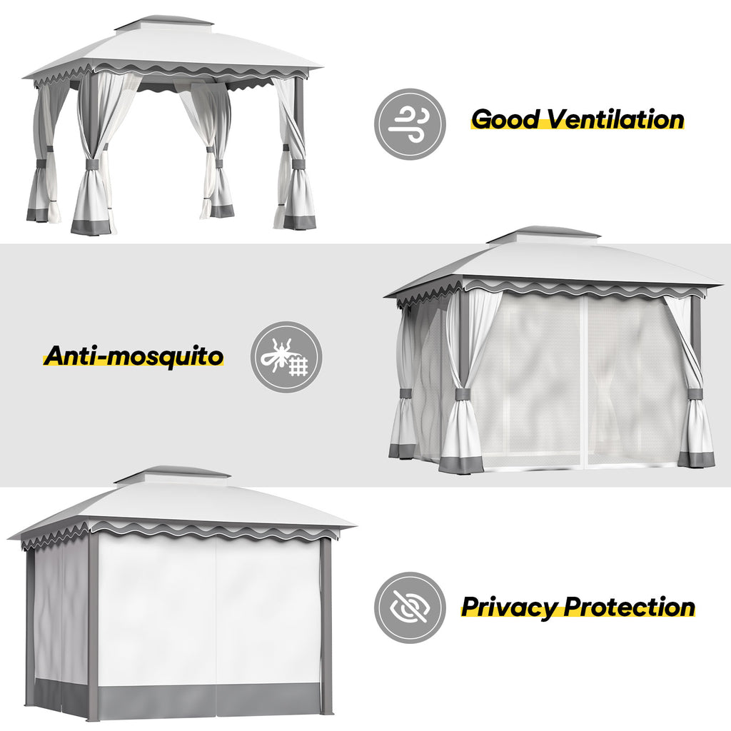 Outdoor Patio Gazebo 10×13 Anti Mosquito