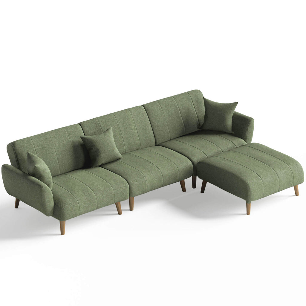 ZZW_Green_107.6''_Sectional_Sleeper_Sofa_Bed_in_white_Playground