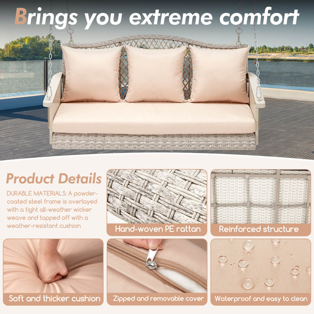 zzw_Hanging_Porch_swings_Bring_you_extreme_comfort_hand_woven_PE_rattan_Reinforced_struction_sofa_thicker_cushion_Zipper_removable_cover_waterproof_easy_clean