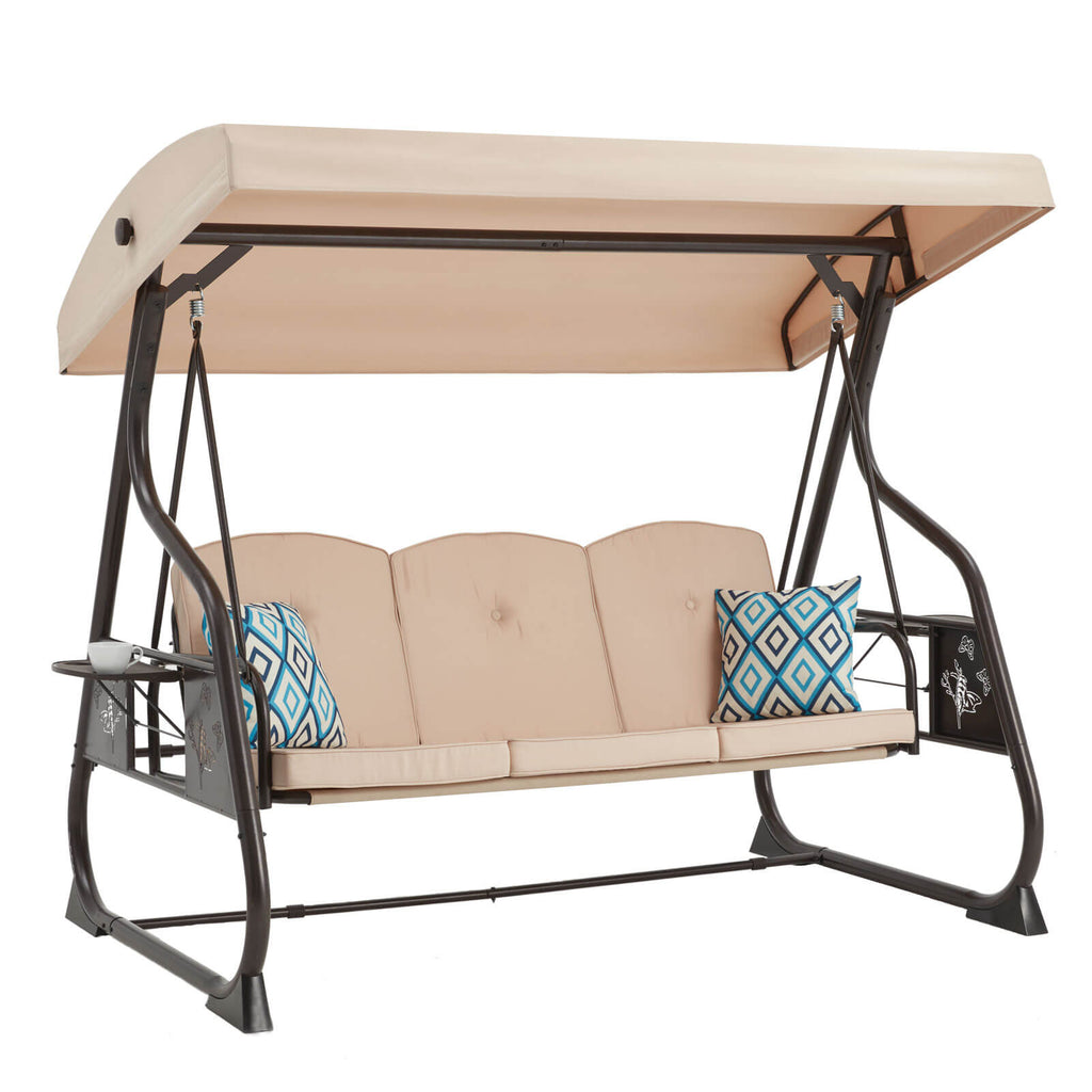ZZW_3_Seater_Outdoor_Porch_Swings_Chair_Bed_with_Stand_Beige_8011