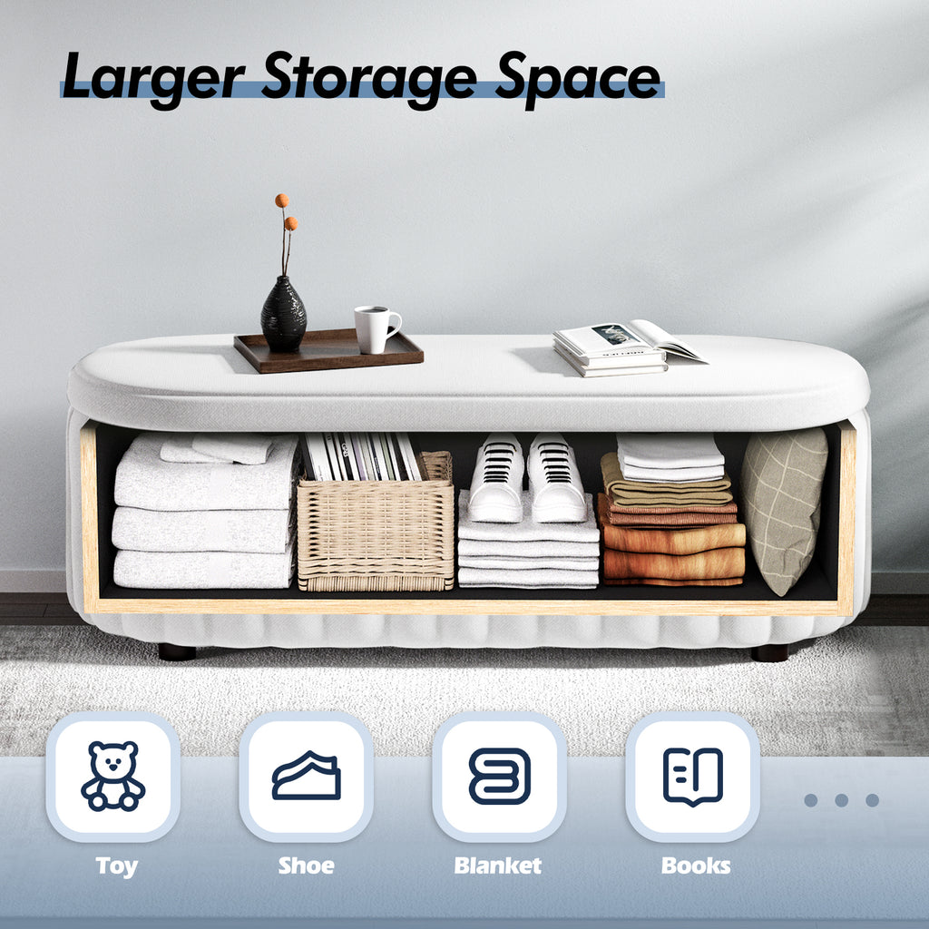 zzw_46''_bench_storage_Larger_storage_space_toy_shoes_blanket_books