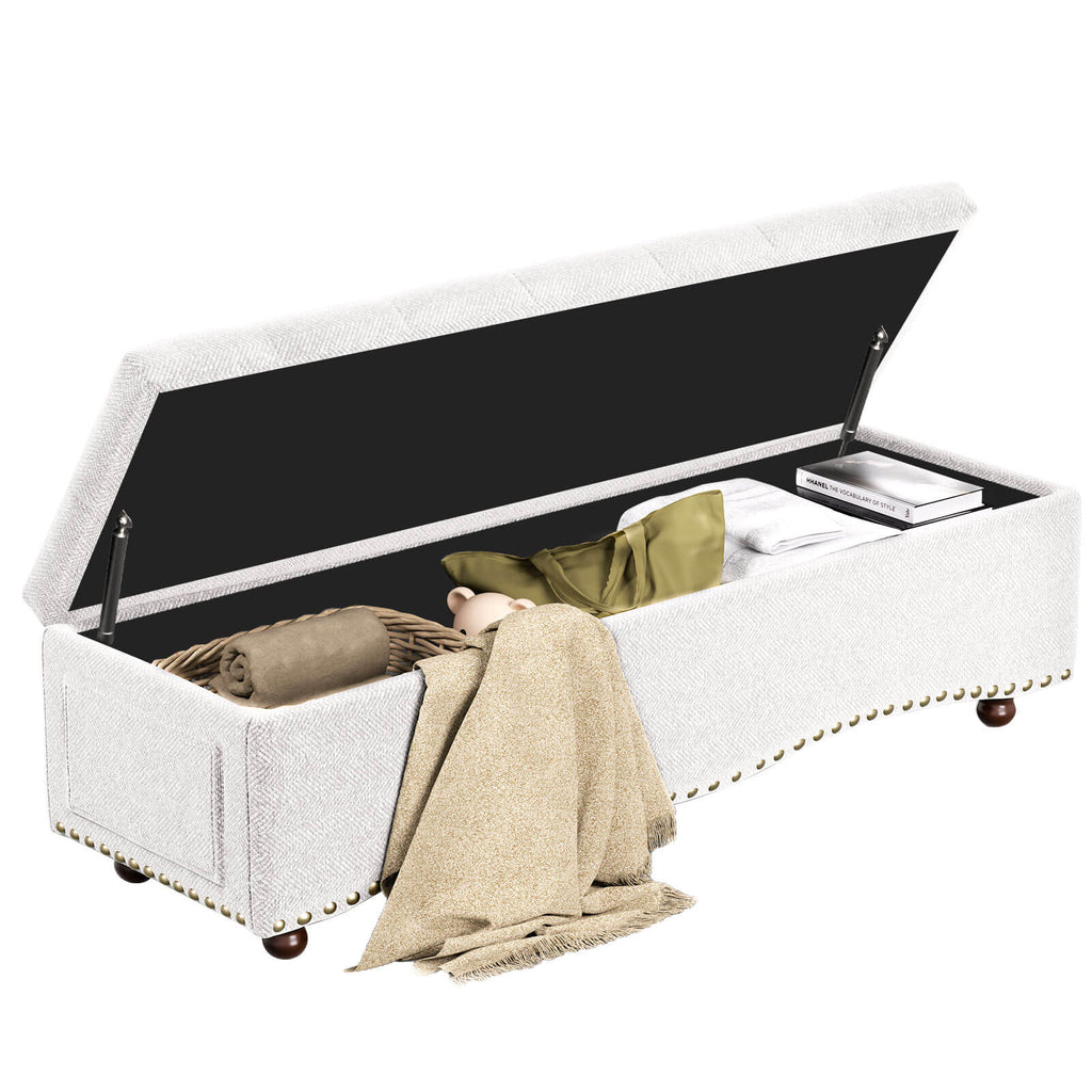 zzw_48.5''_bench_stoarge_toy_book_sheet_white_playground