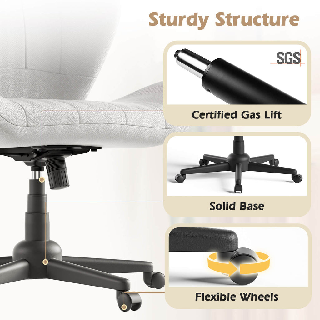 ZZW_Office_chair_Sturdy_structure_Sgs_Certified_gas_list_solid_Base_flexible_wheels