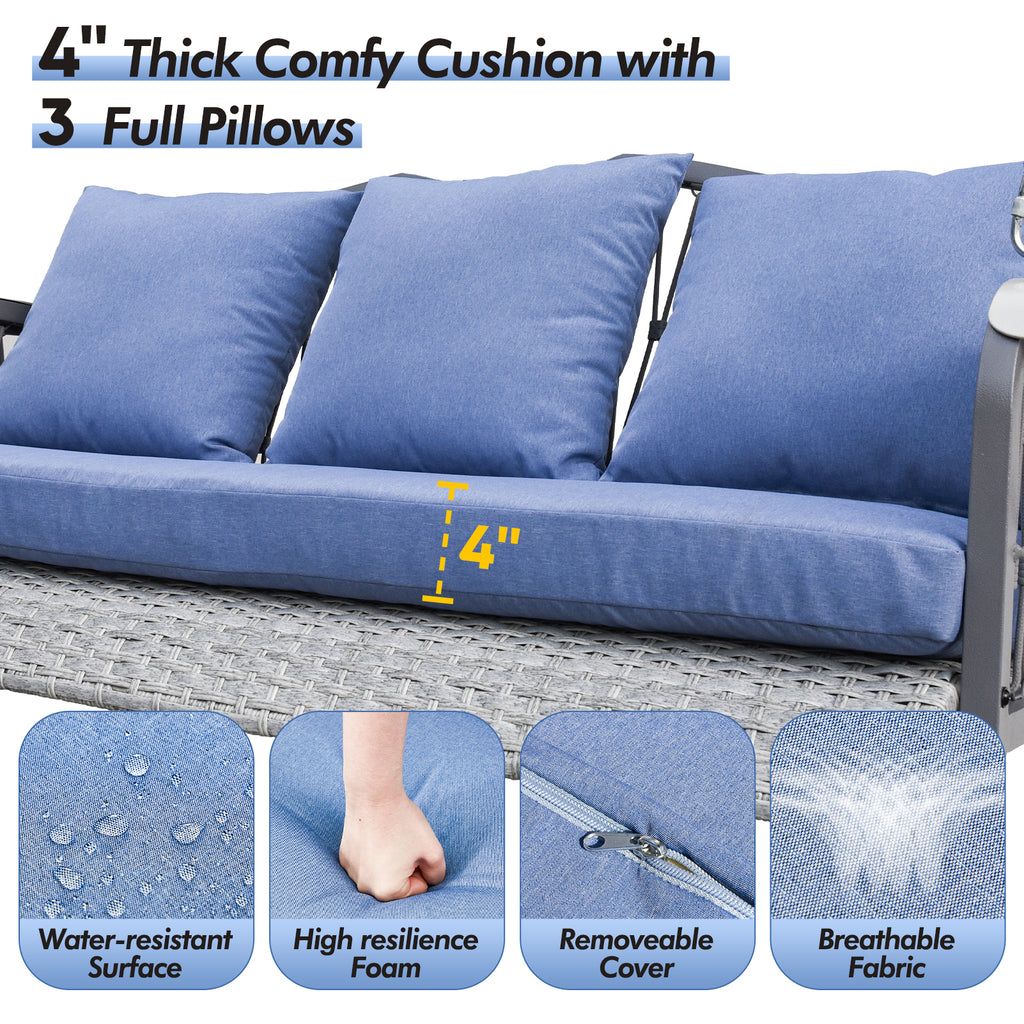 Zzw_3_Seat_PE_Wicker_Hanging_Porch_Swing_4''_Thick_Comfy_Cushion