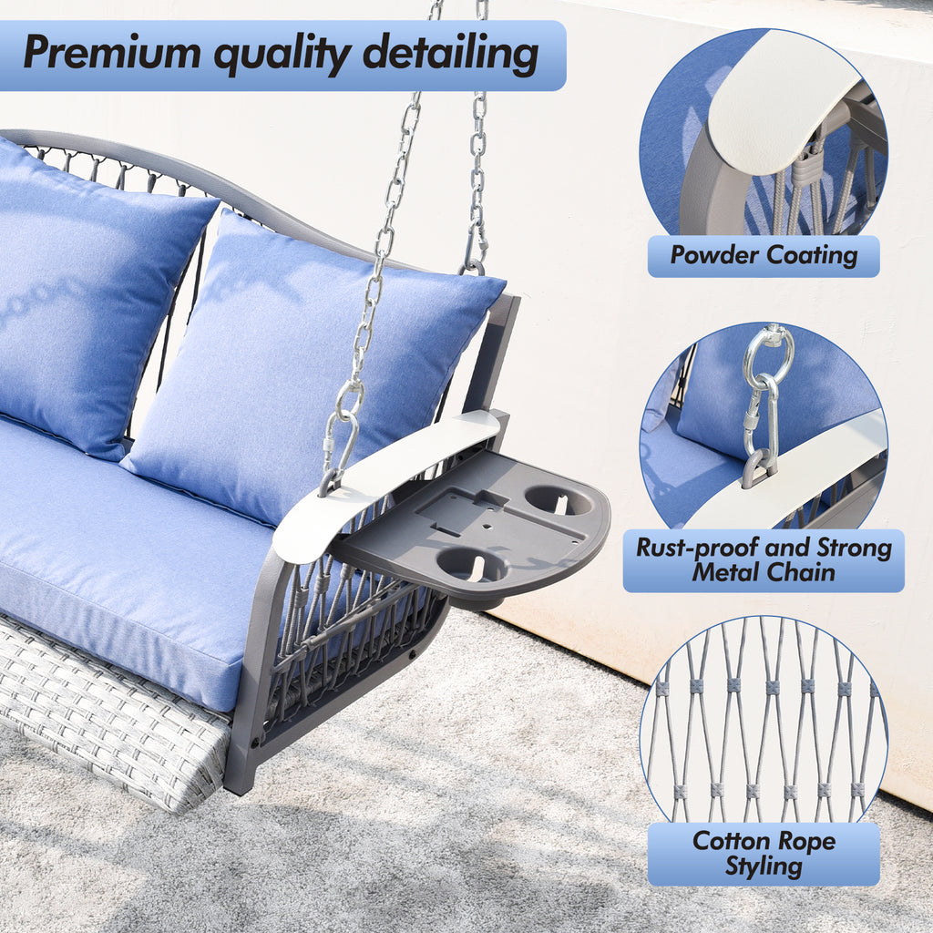Zzw_3_Seat_Woven_Rattan_Hanging_Porch_Swing_Cotton_Rope_style