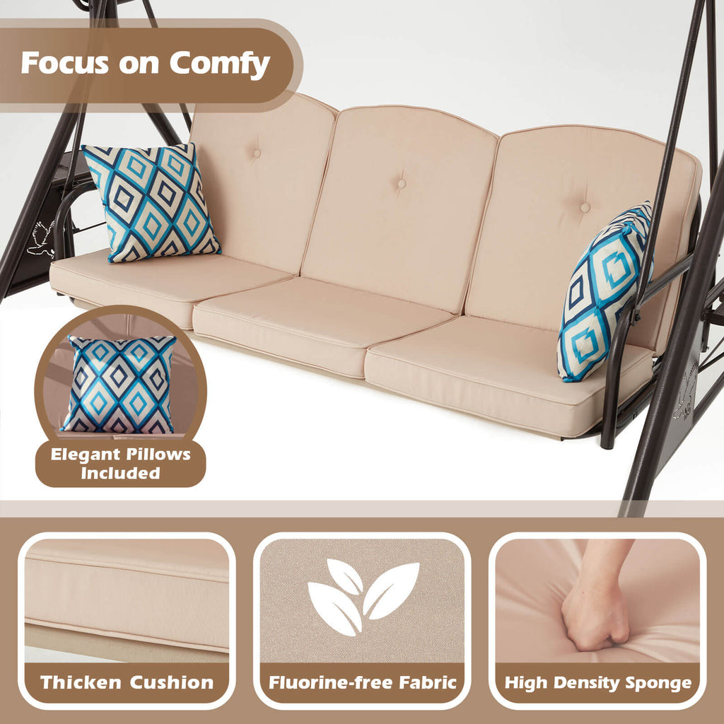 Zzw_8013_Porch_Swings_with_adjustable_Canopy_Beige_Comfy_Design