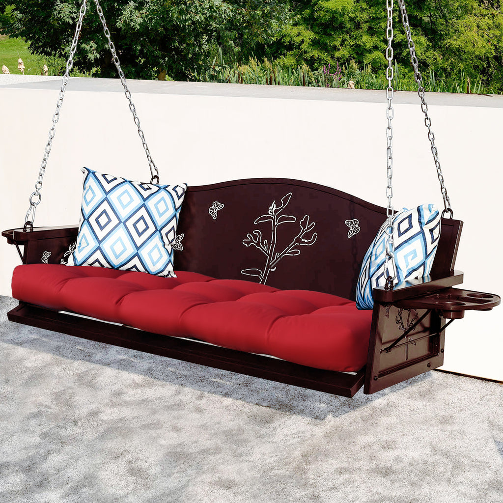 Zzw_Hanging_Porch_Swings_Red_Cushion