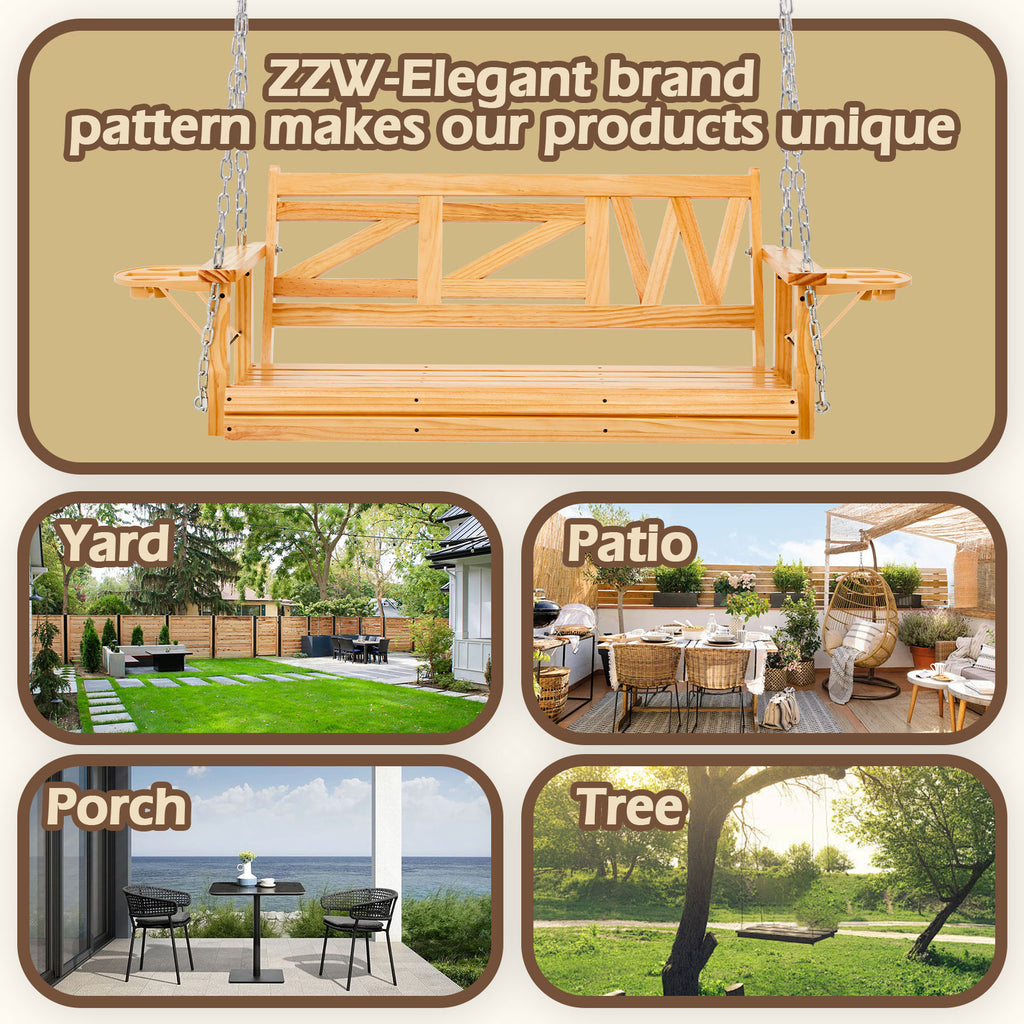 Zzw_Wooden_Hanging_Porch_Swings_Widely_Use
