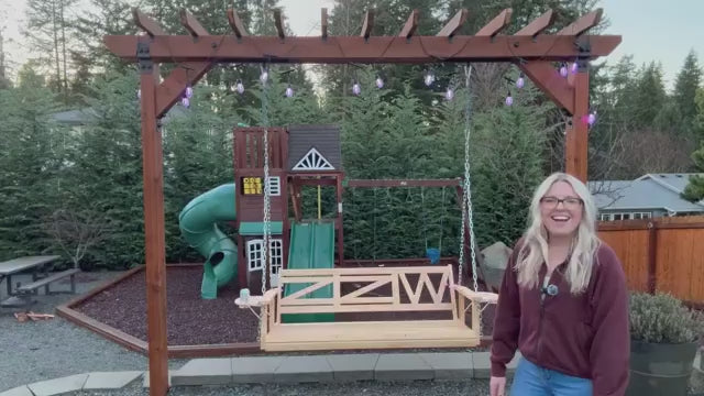 Wooden_Hanging_Porch_swings_with_long_Chain_video