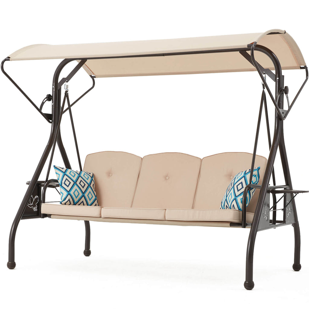 zzw_8013_porch_swings_with_adjustable_canopy_beige_color