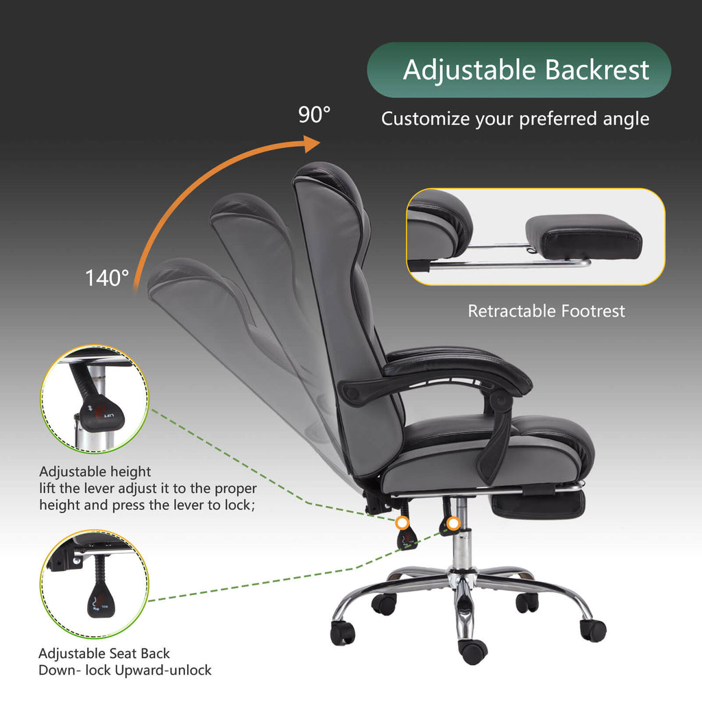 zzw_office_Chair_with_Headrest_adjustable_backrest_range_from_90°_140°_height