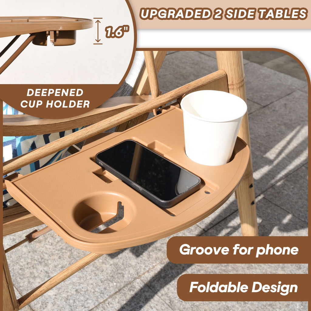 zzw porch swings with Cup Holder