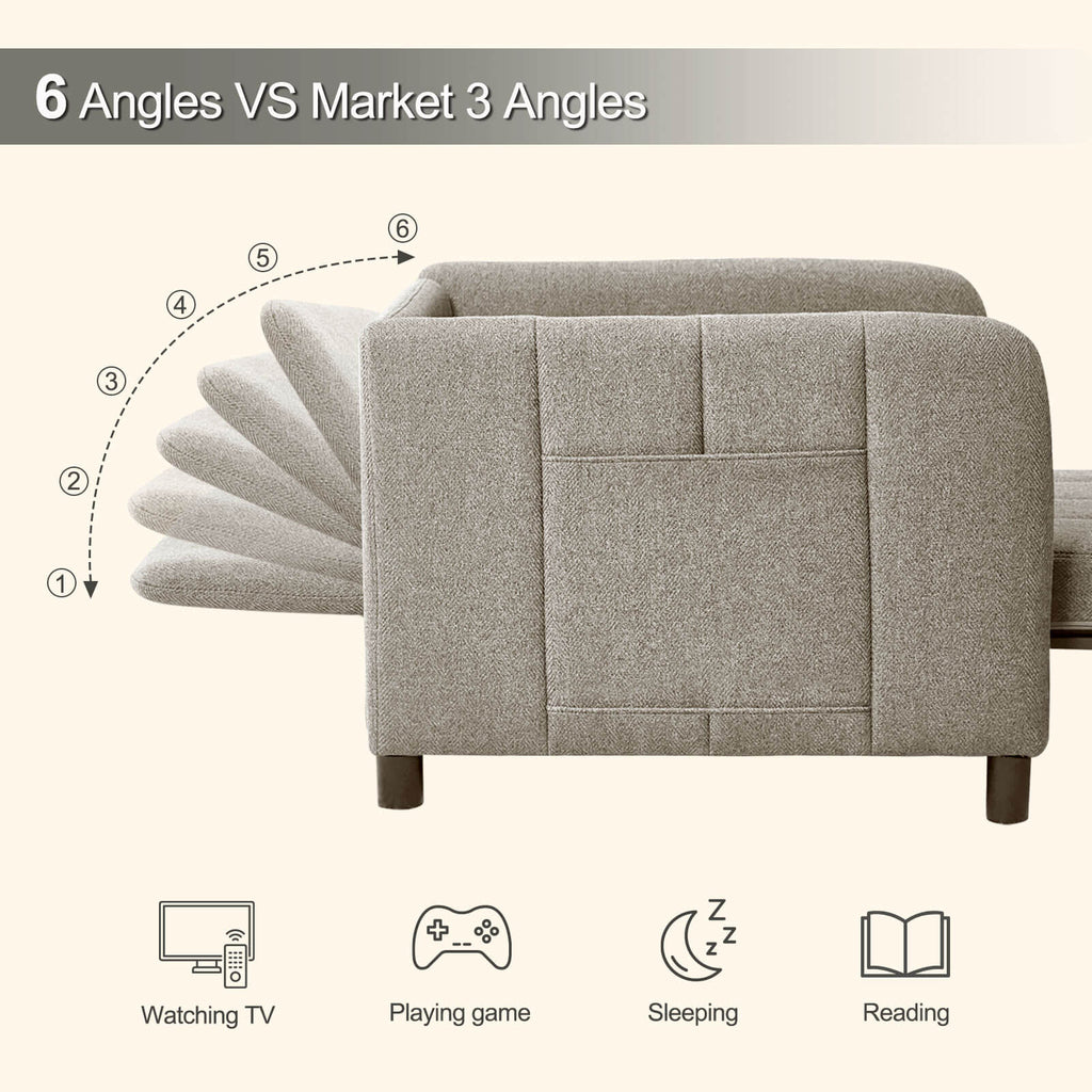 zzw_sleeper_sofa_bed_6_angles_watching_Tv_Playing_game_Sleeping_reading