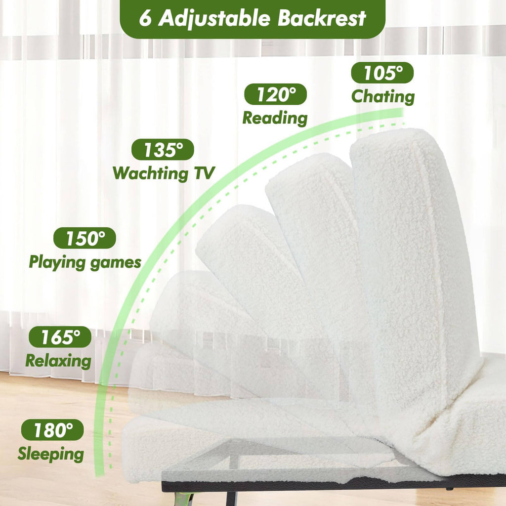 zzw_white_sleeper_sofa_bed_range_105°_180°_a adjustable_backrest