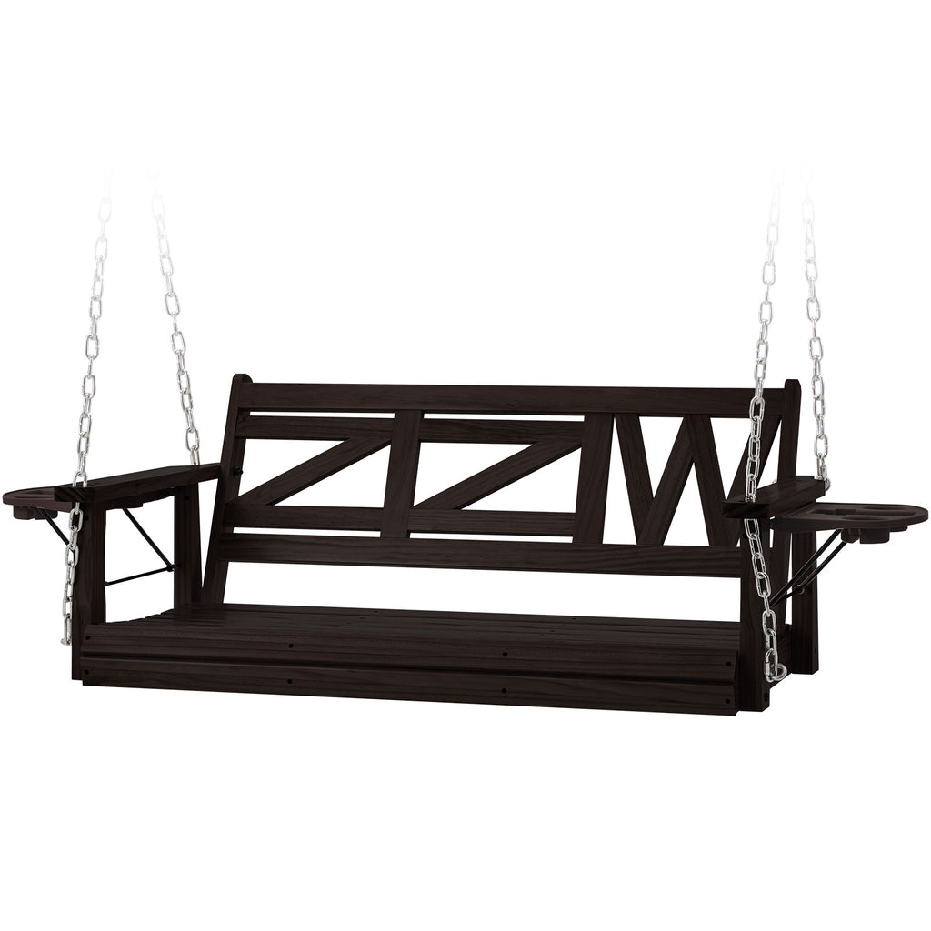 zzw_wooden_hanging_porch_swings_Dark_Brown_color